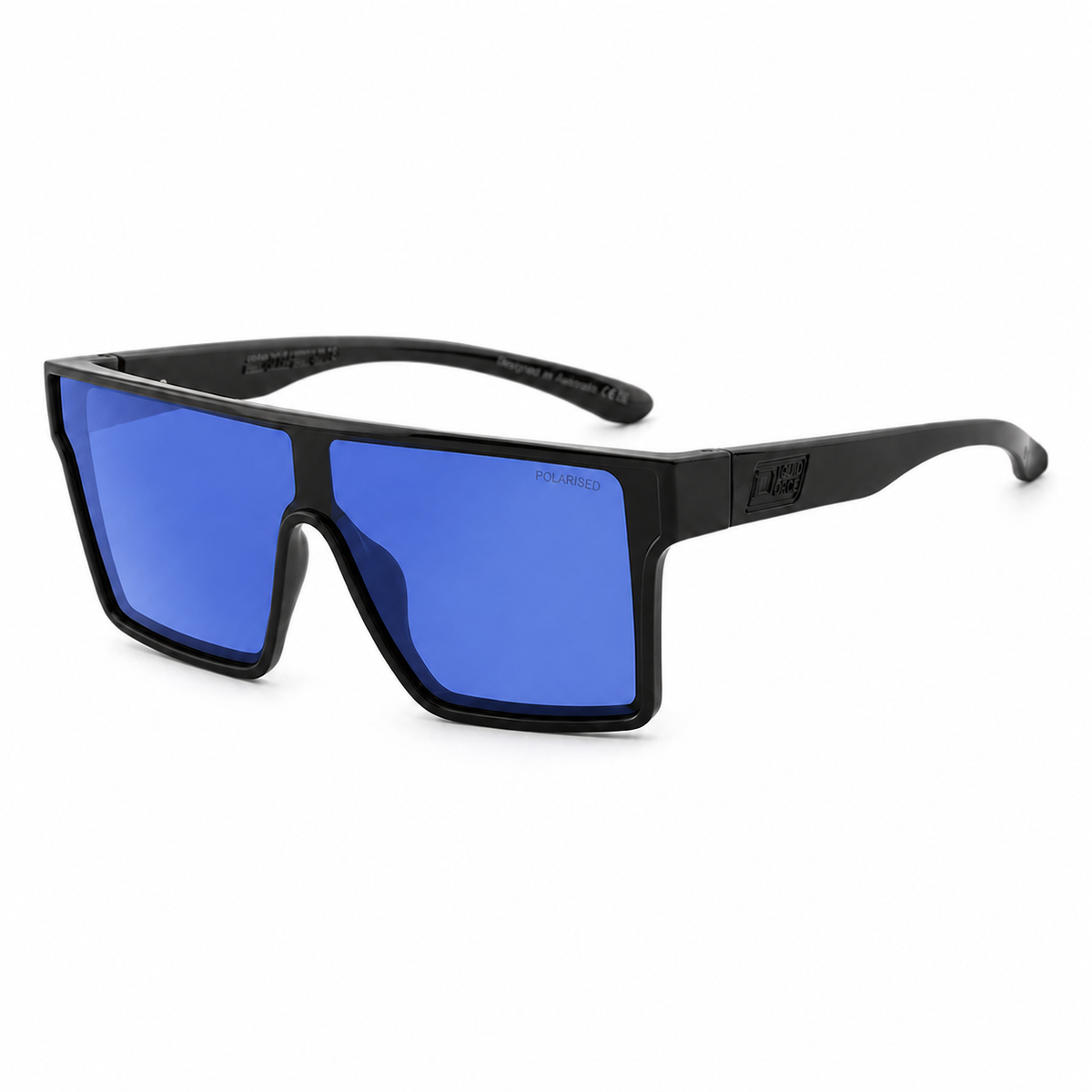 WEREWOLF - Black Crystal with Polarized Blue Mirror Lens