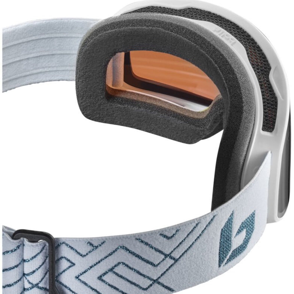 NEVADA SMALL - Matte White/Metallic Blue with Azure Lens