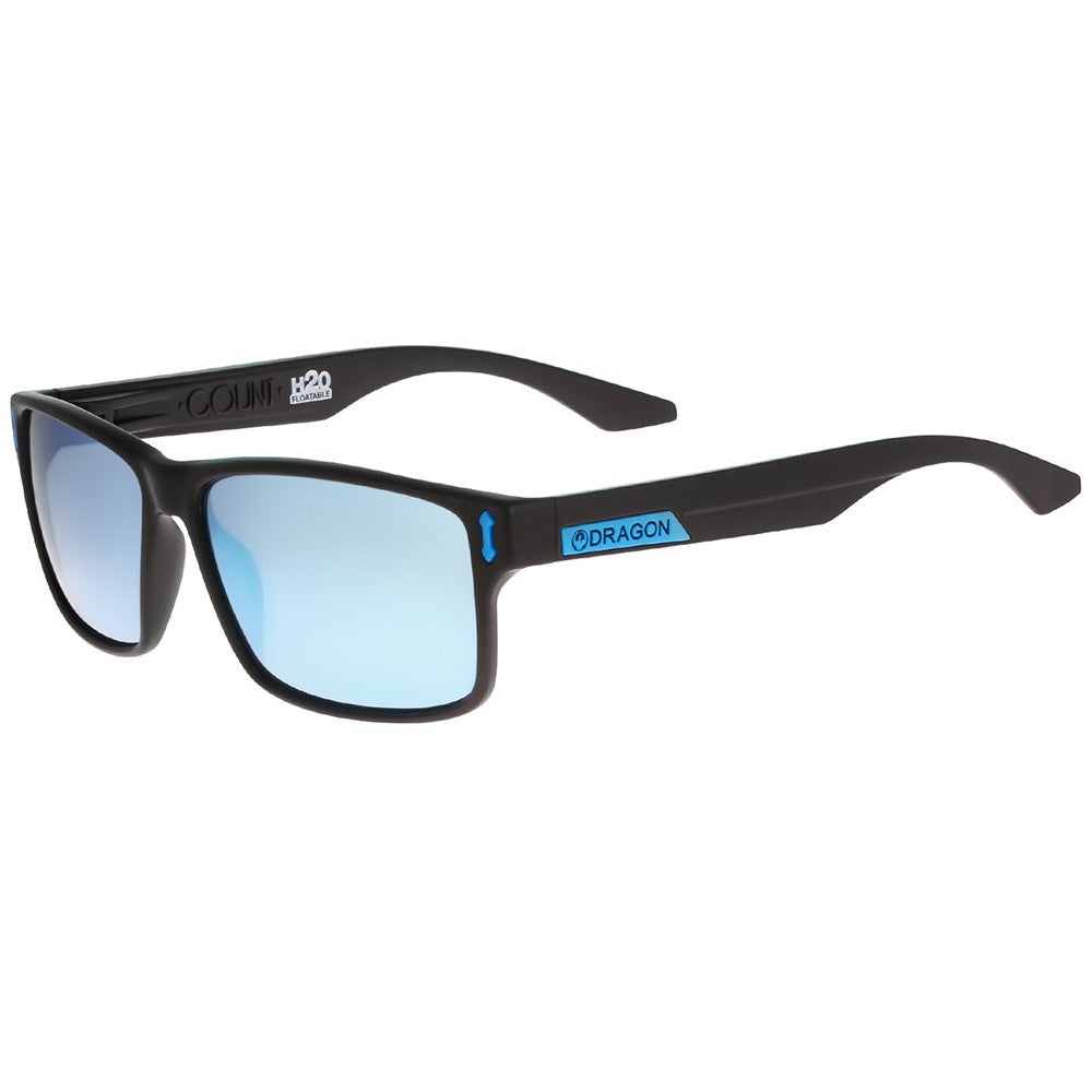 COUNT - Matte Black H2O with Polarized Lumalens Sky Blue Ionized Lens