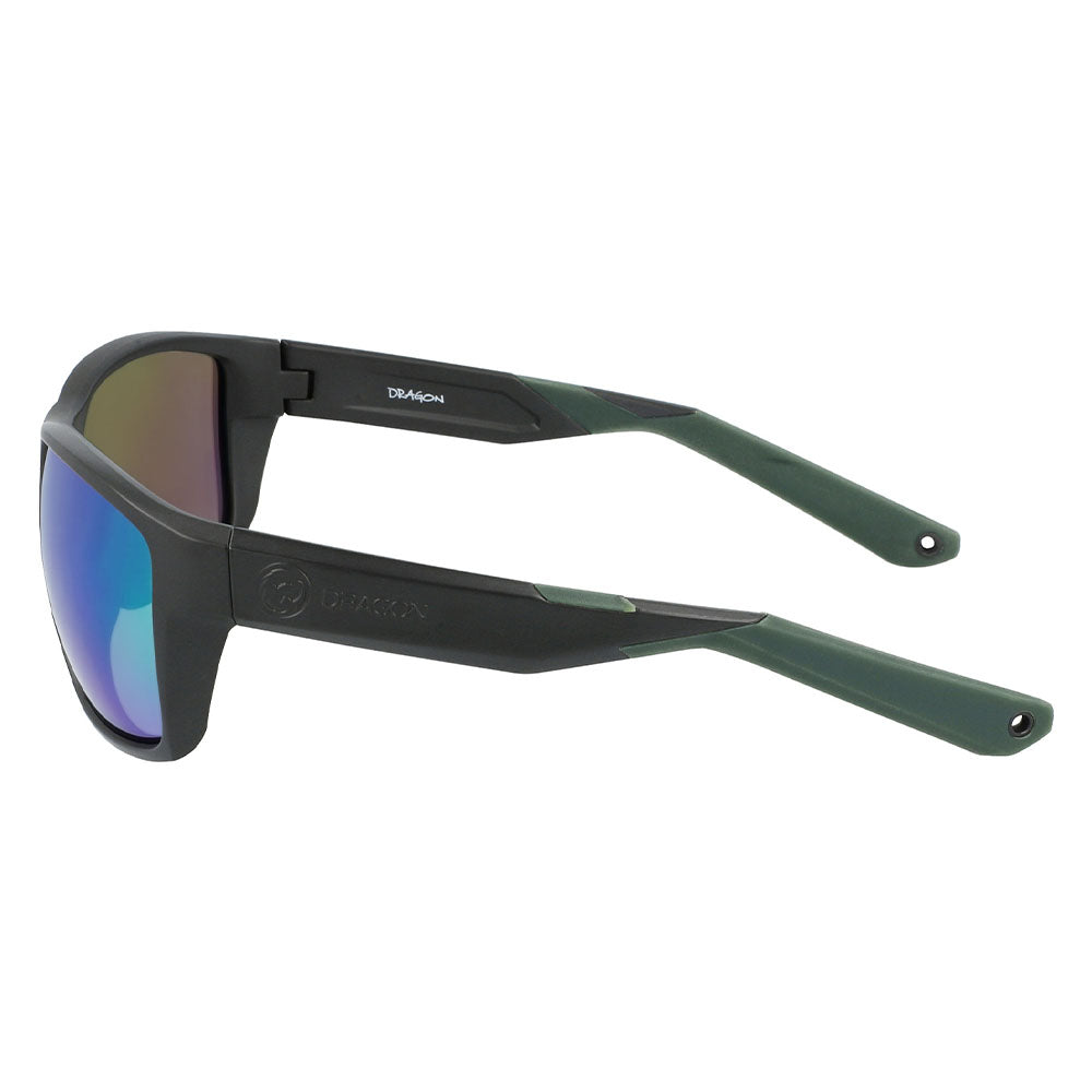 REEL X - Matte Grey H2O with Polarized Lumalens Green Ionized Lens