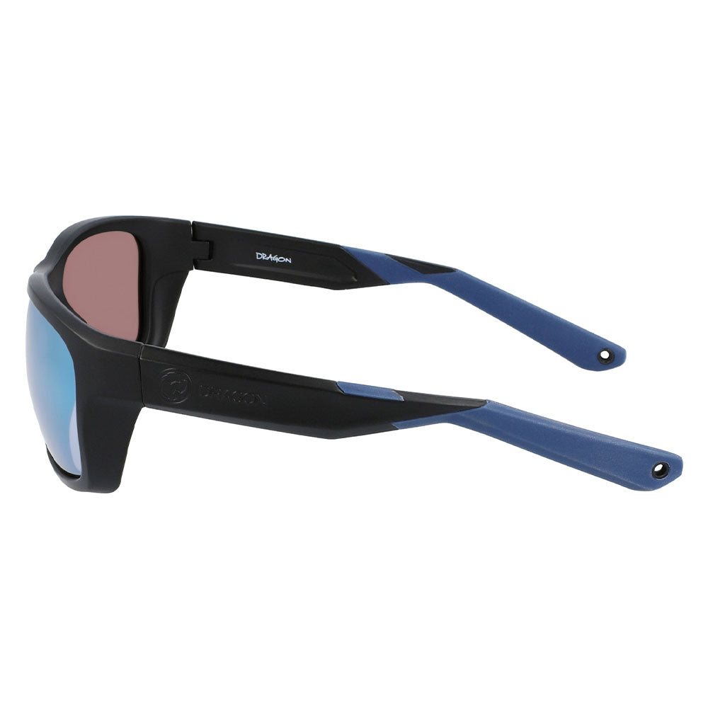 SHORE X - Matte Black H2O with Polarized Lumalens Super Blue Ionized Lens