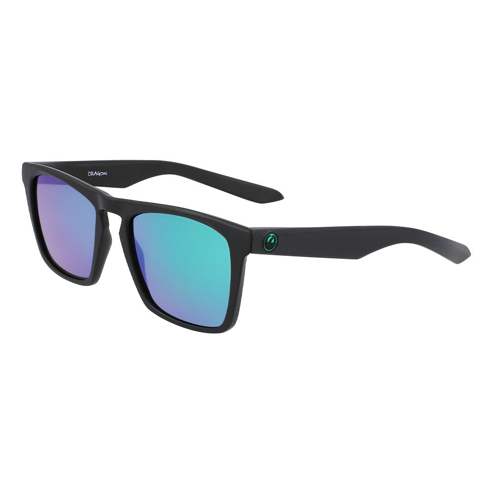 DRAC - Matte Black H2O with Polarized Lumalens Green Ionized Lens