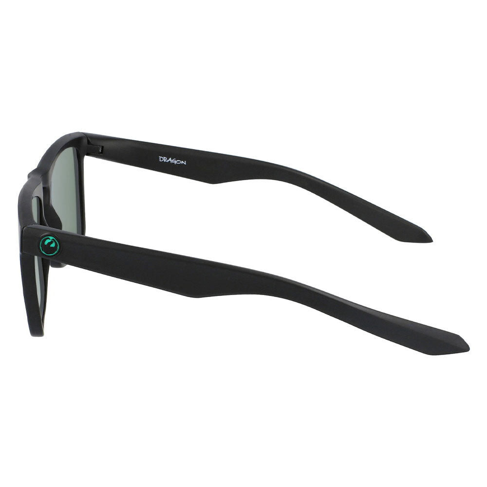 DRAC - Matte Black H2O with Polarized Lumalens Green Ionized Lens