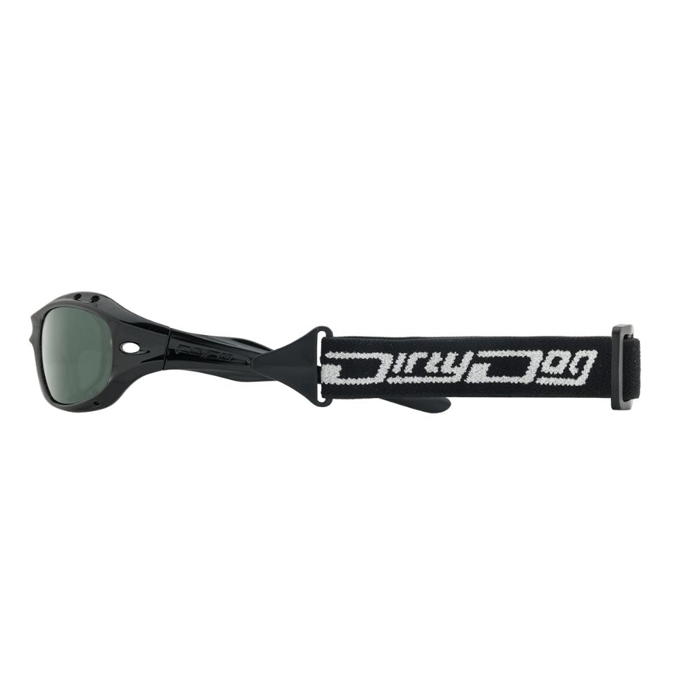 CURL II - Black with Polarized Green Lens