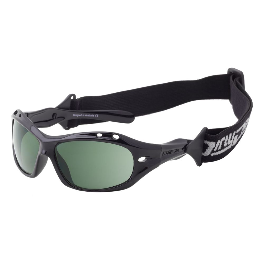CURL II - Black with Polarized Green Lens