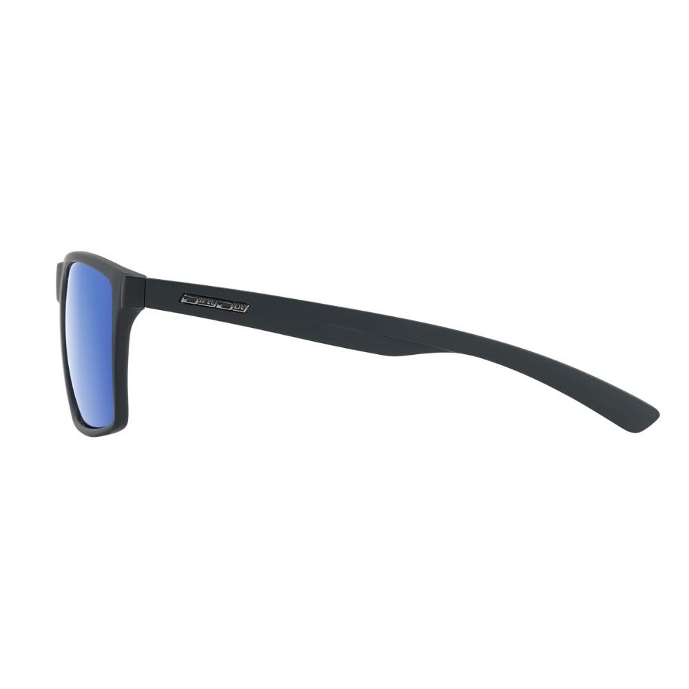 VOLCANO - Satin Black with Polarized Blue Mirror Lens