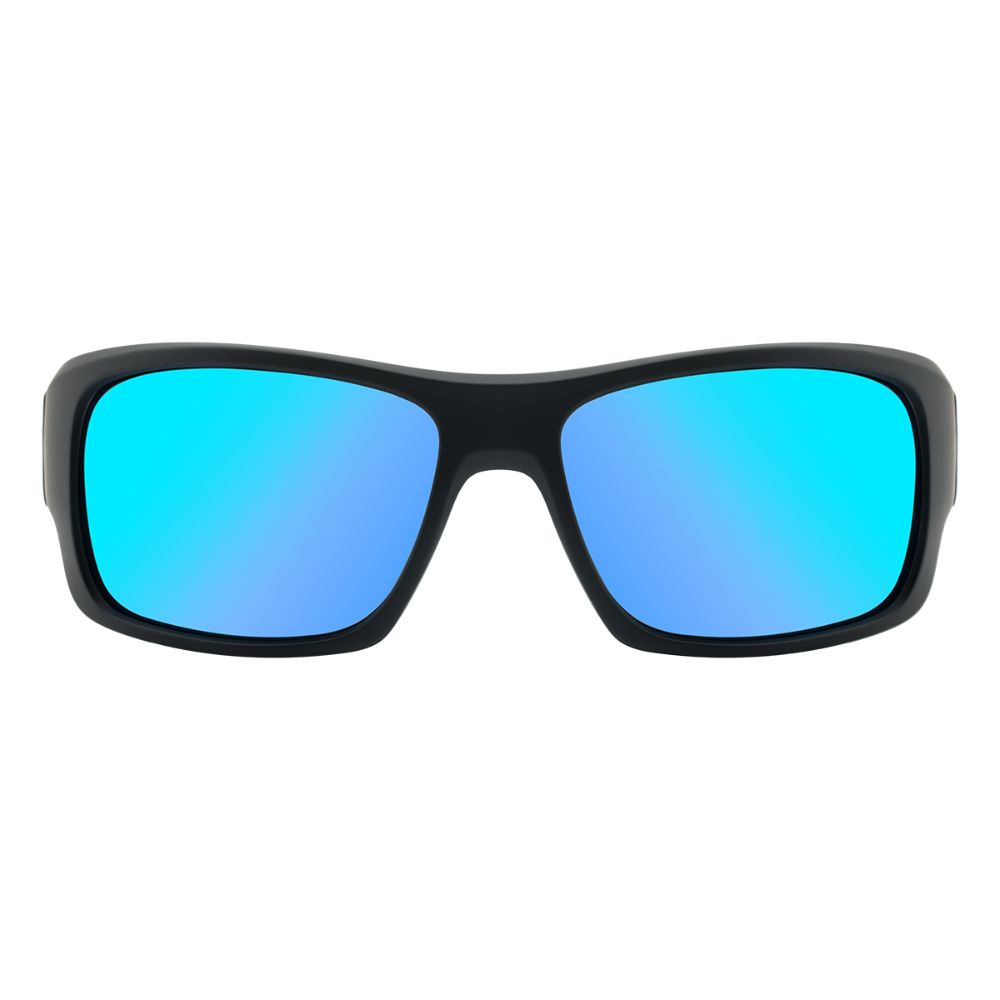 STRAY - Satin Black with Polarized Ice Blue Mirror Lens