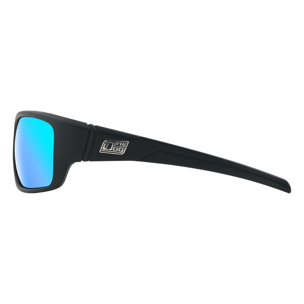 STRAY - Satin Black with Polarized Ice Blue Mirror Lens