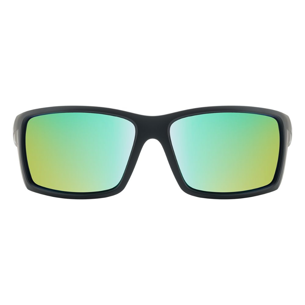 KNUCKLE - Satin Black with Polarized Green Revo Lens