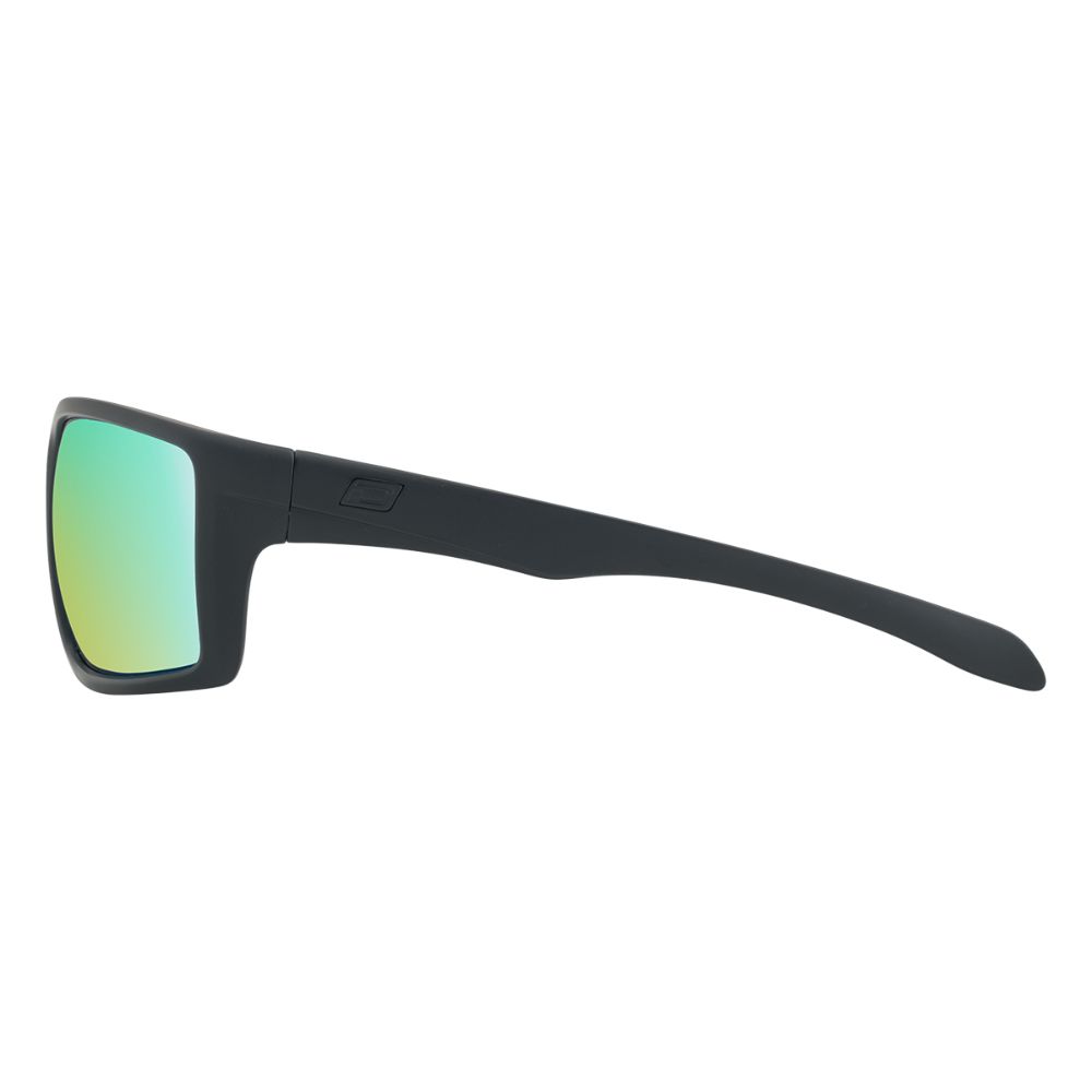 KNUCKLE - Satin Black with Polarized Green Revo Lens