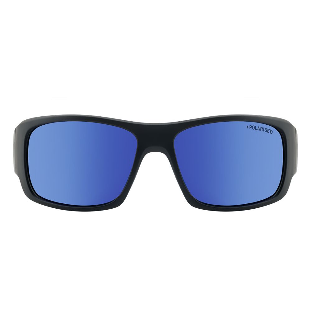 GORILLA - Satin Black with Polarized Blue Mirror Lens