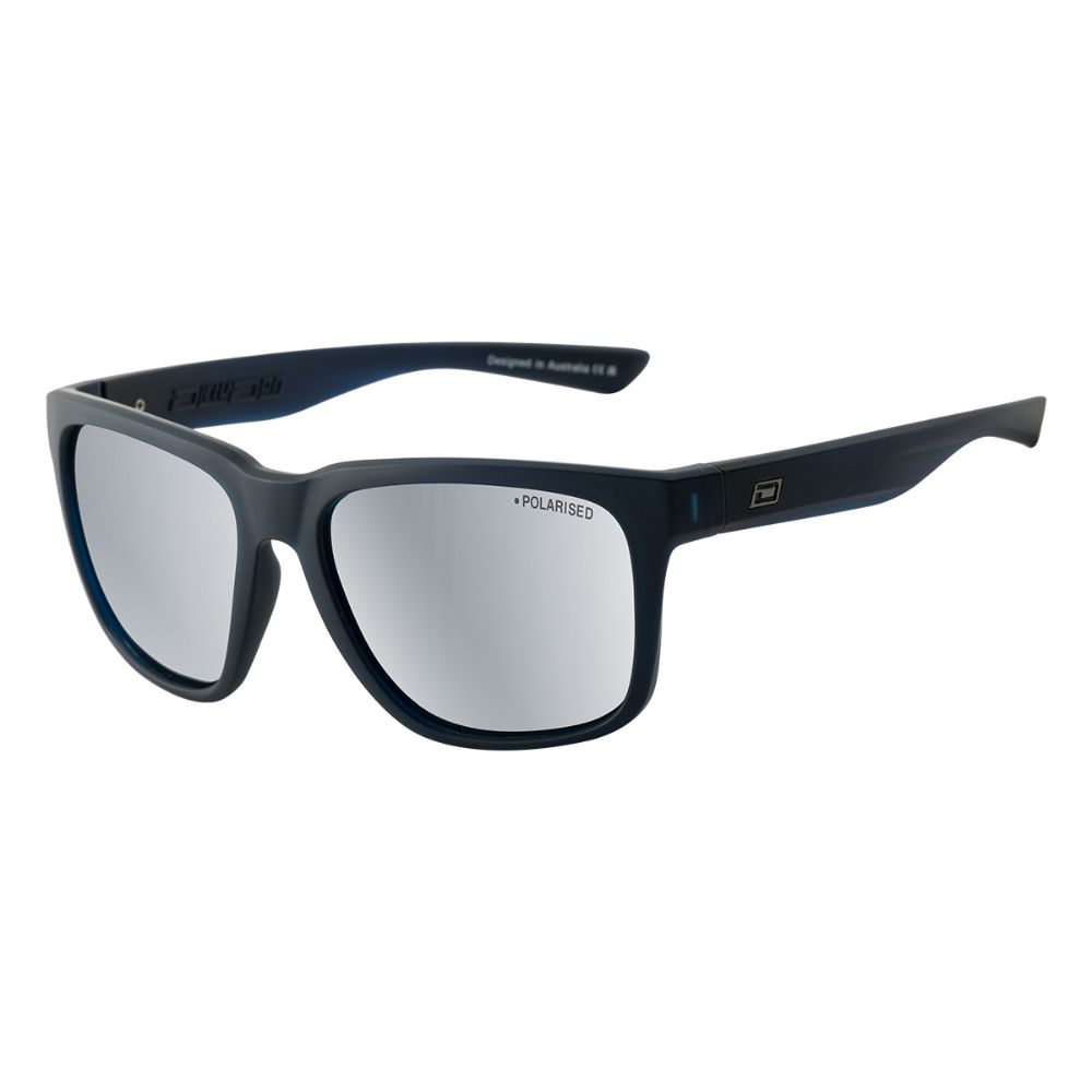 KOOKY - Satin Blue with Polarized Silver Mirror Lens