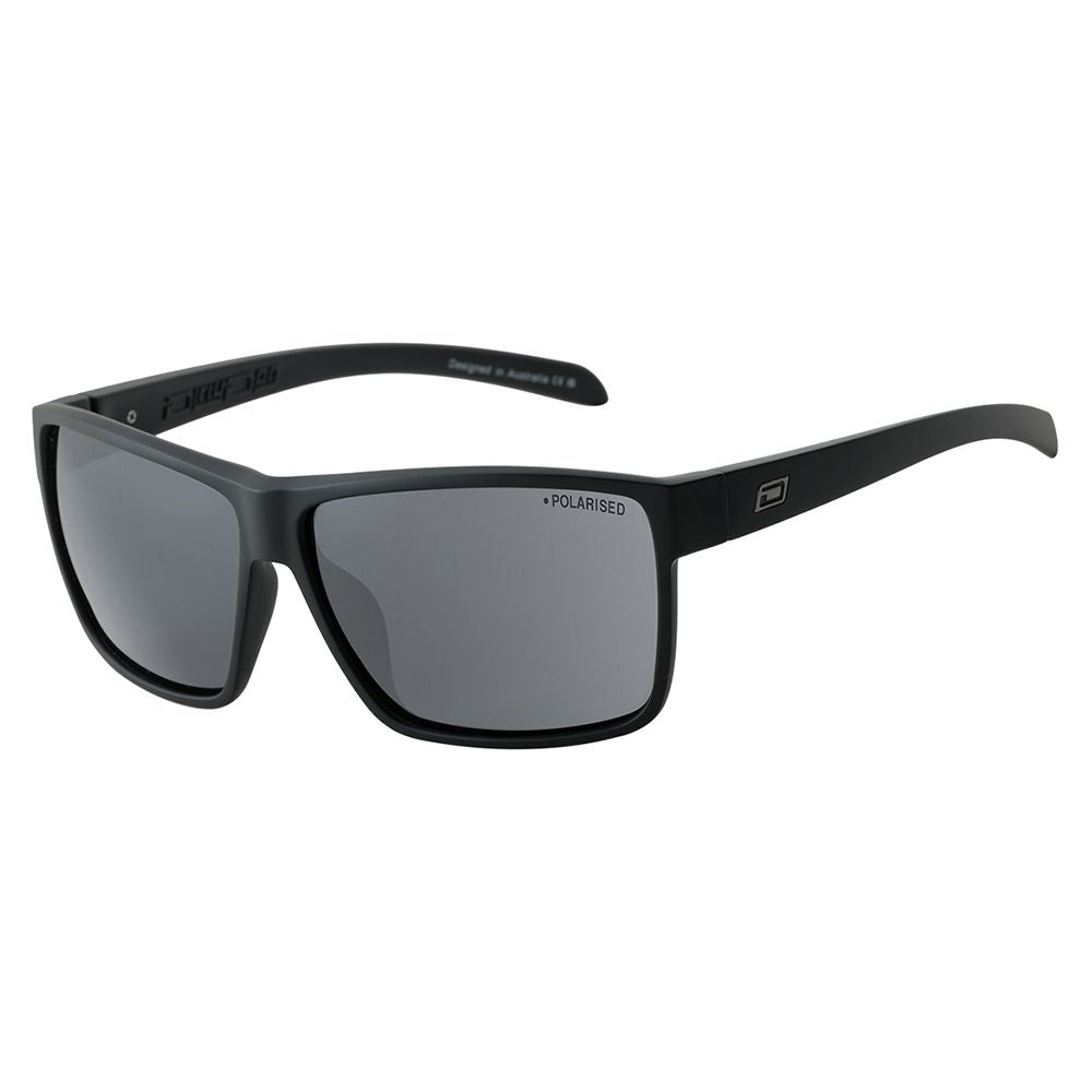 RACKATEER - Satin Black with Polarized Grey Lens