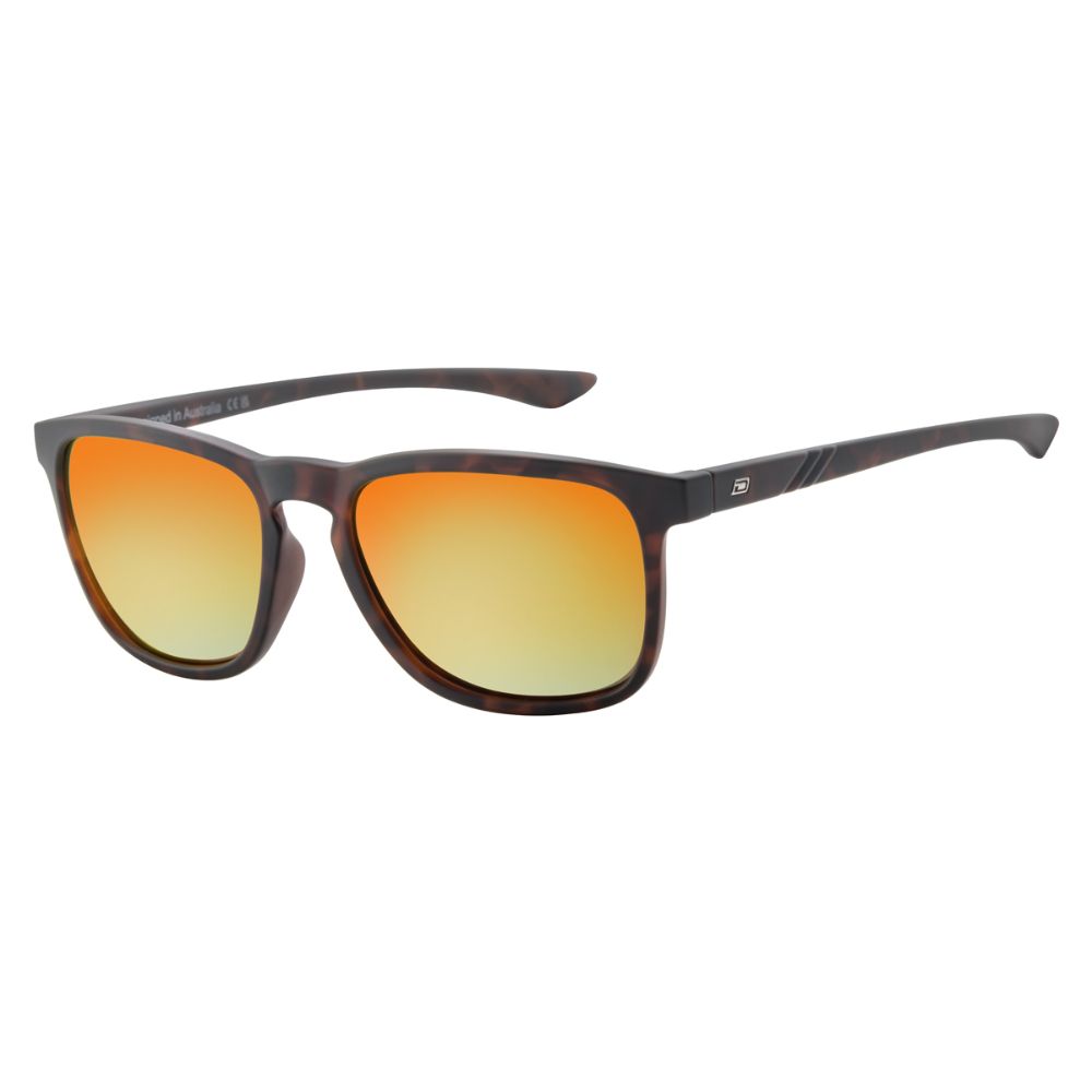 SHADOW - Satin Tortoise with Polarized Red Mirror Lens