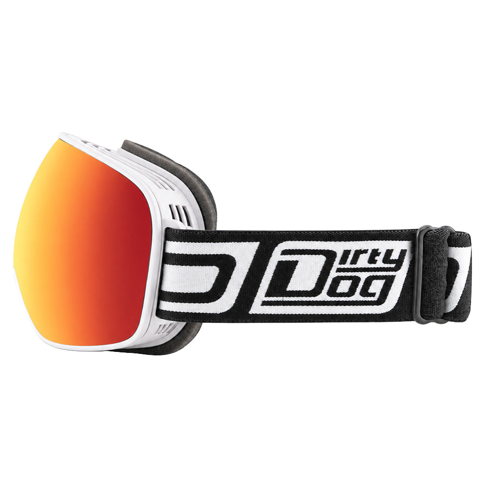 MUTANT 2.0 - White with Red Fusion Mirror & Yellow Lens