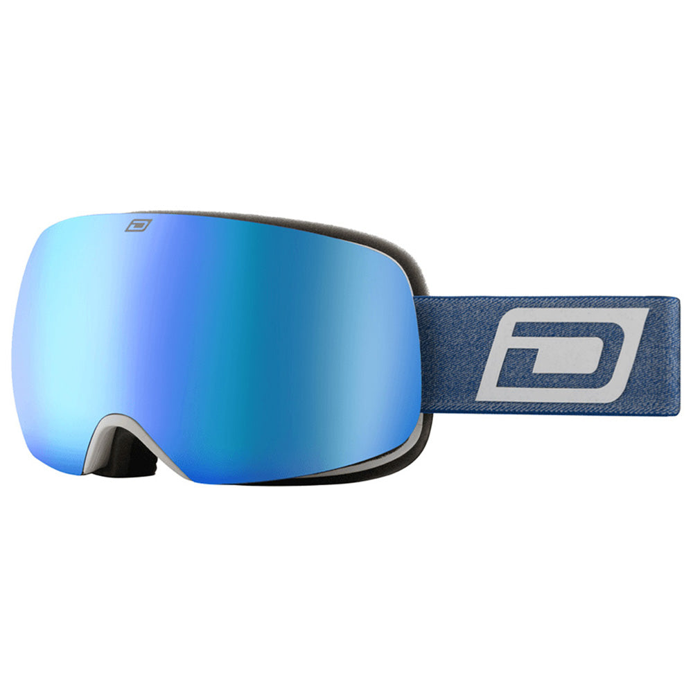 MUTANT ORACLE - White with Blue Fusion Mirror & Yellow Lens