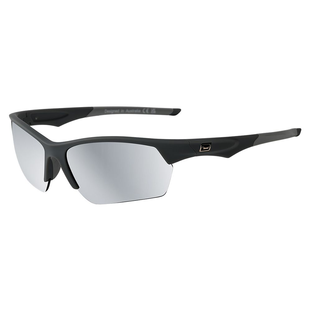 TRACK - Satin Black with Silver Mirror Photochromic Lens
