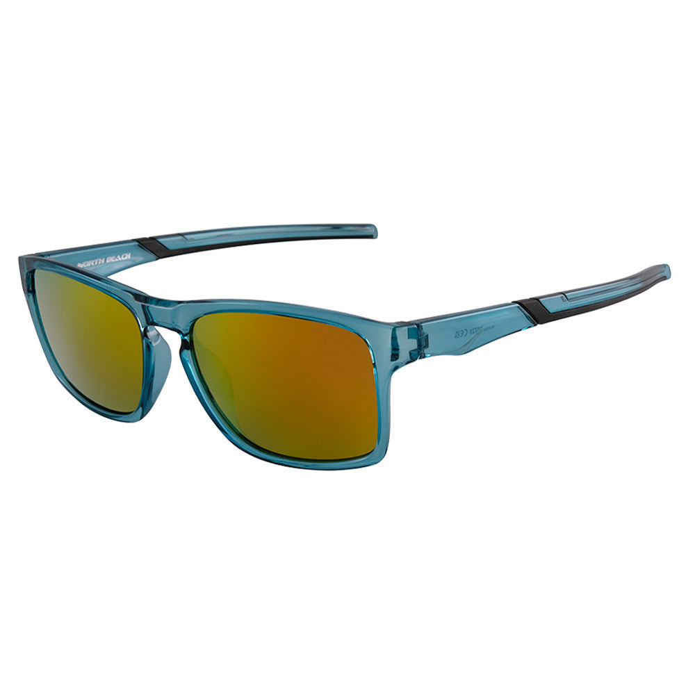 HUMPY - Crystal Blue with Polarized Gold Mirror Lens