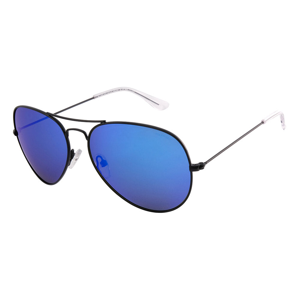 CHAR - Satin Black with Polarized Blue Mirror Lens