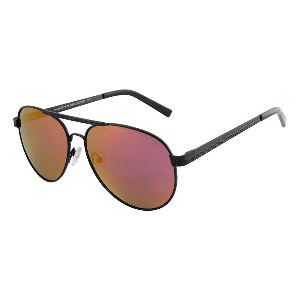 TEKKA - Matte Black with Polarized Red Mirror Lens