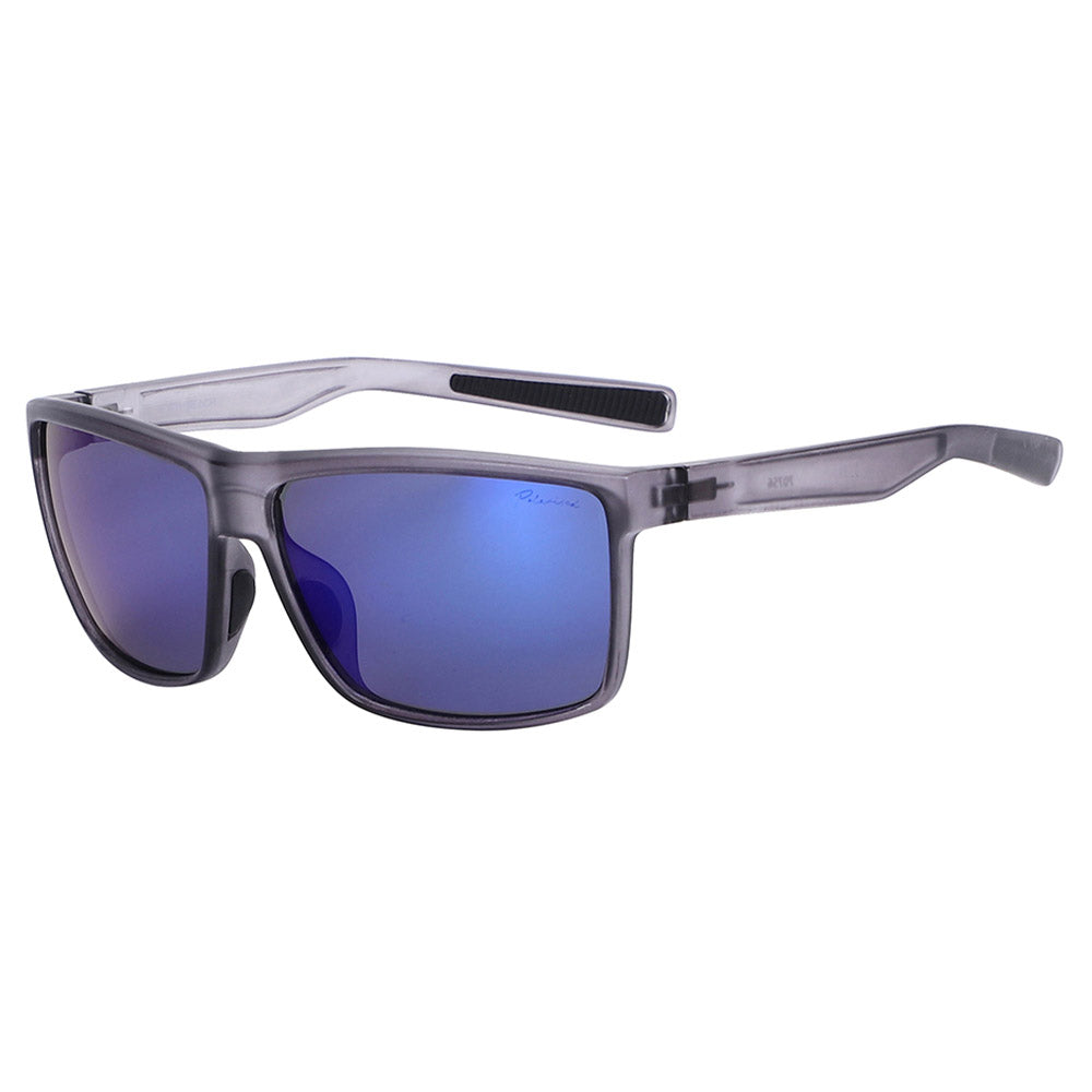 FELIX - Satin Crystal Grey with Polarized Blue Mirror Lens