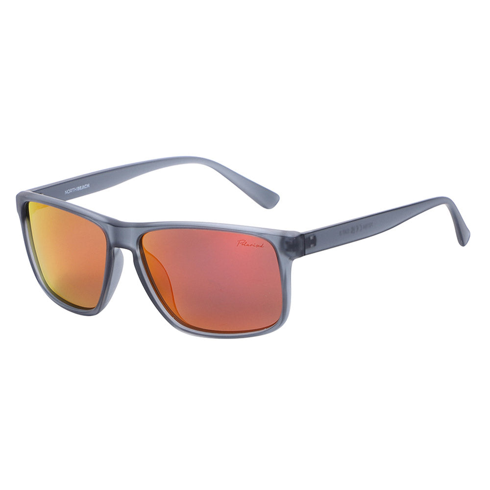 MOOK - Satin Crystal with Polarized Red Mirror Lens