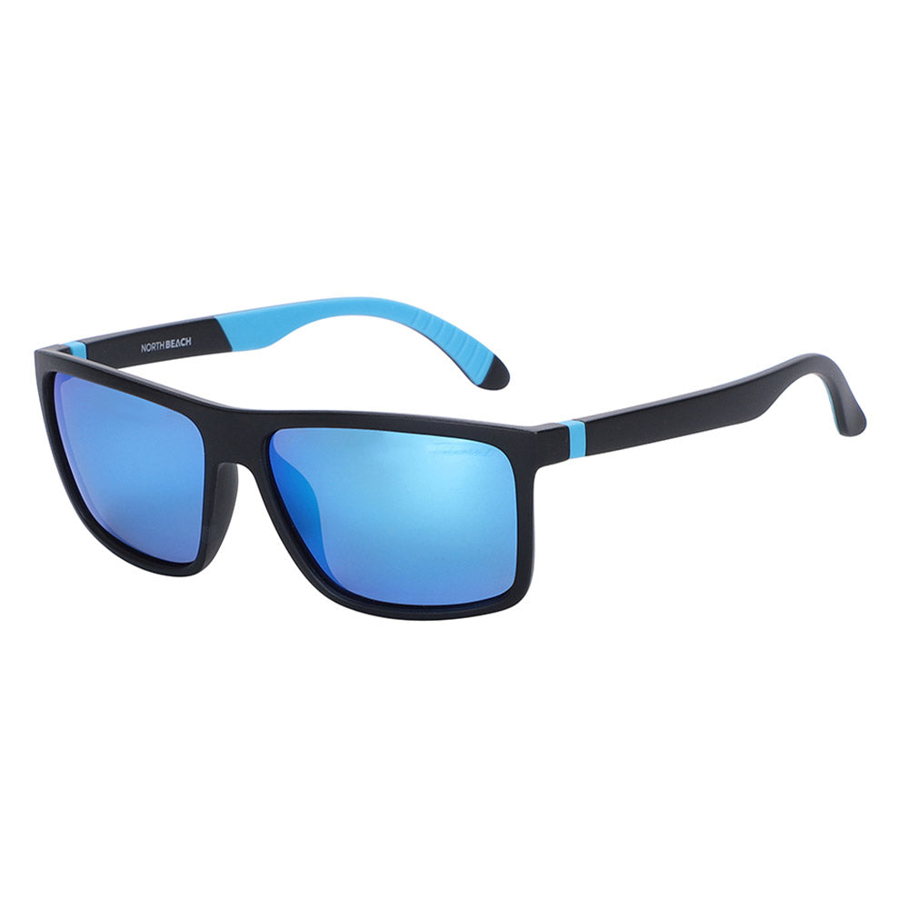 ROCKY - Satin Black  with Polarized Ice Blue Mirror Lens