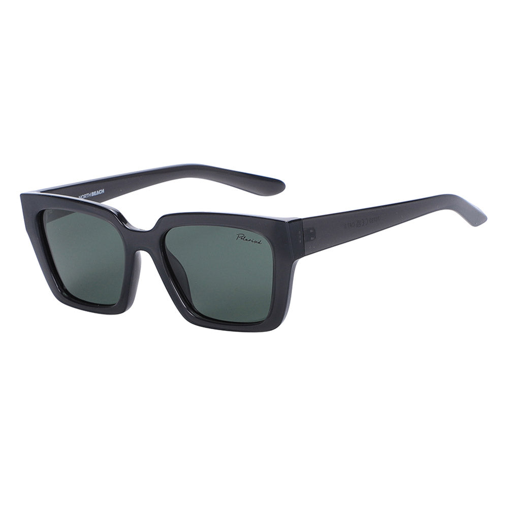 BOUNTY - Crystal Black with Polarized Green Lens