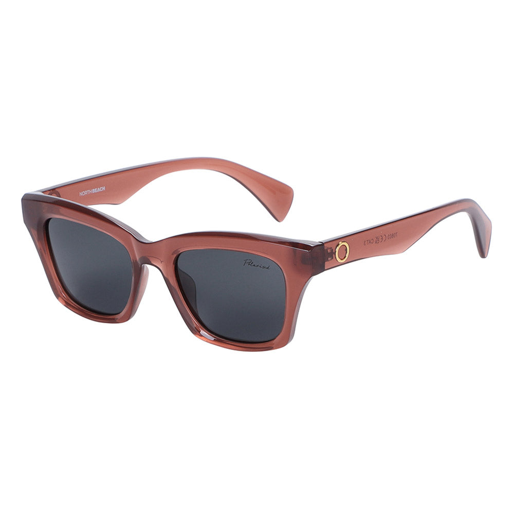 FRONT - Crystal Brown with Polarized Grey Lens
