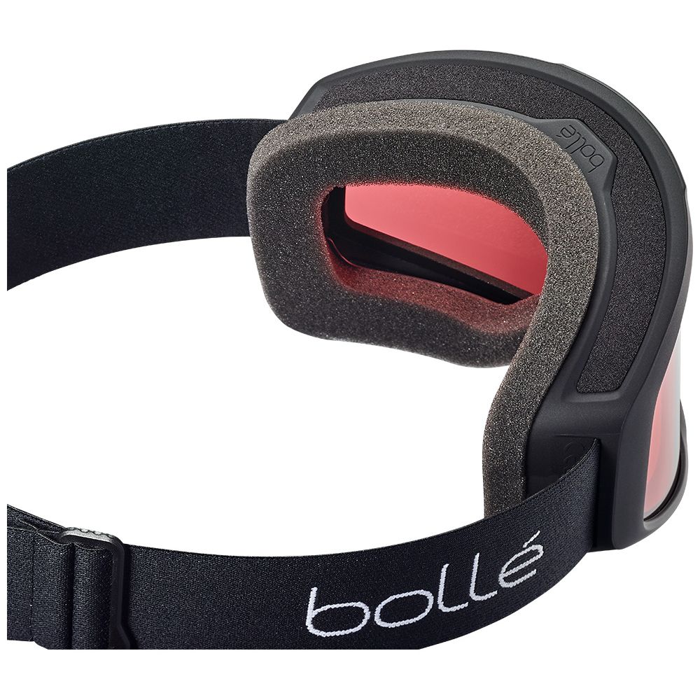 BEDROCK - Matte Black with Vermillon Lens