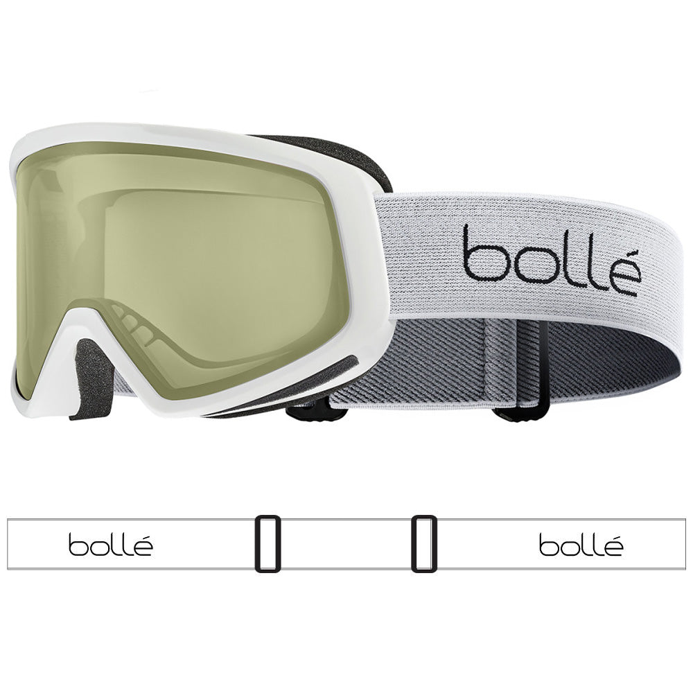 BEDROCK - Matte White with Lemon Lens