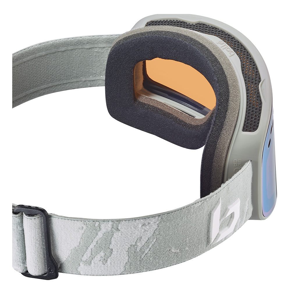 NEVADA - Matte Grey Camo with Azure Lens