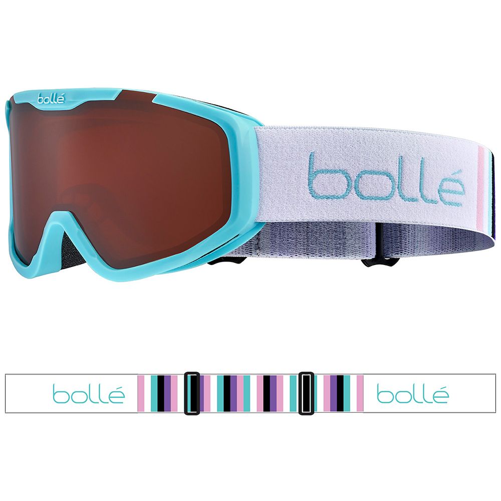ROCKET - Matte Blue & White with Rosy Bronze Lens
