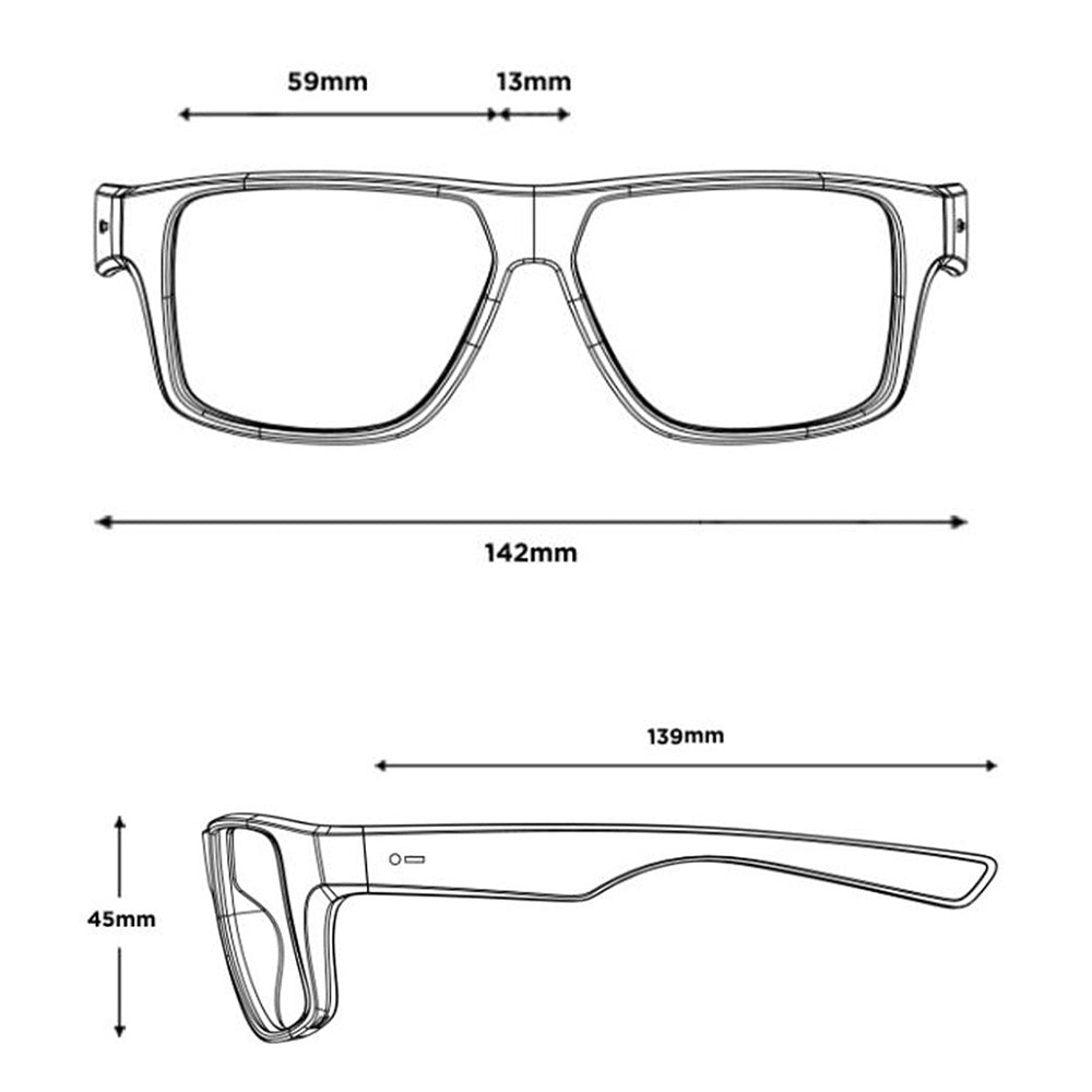 BRECKEN FLOATABLE Matte Black Grey Offshore Blue Polarized 12626