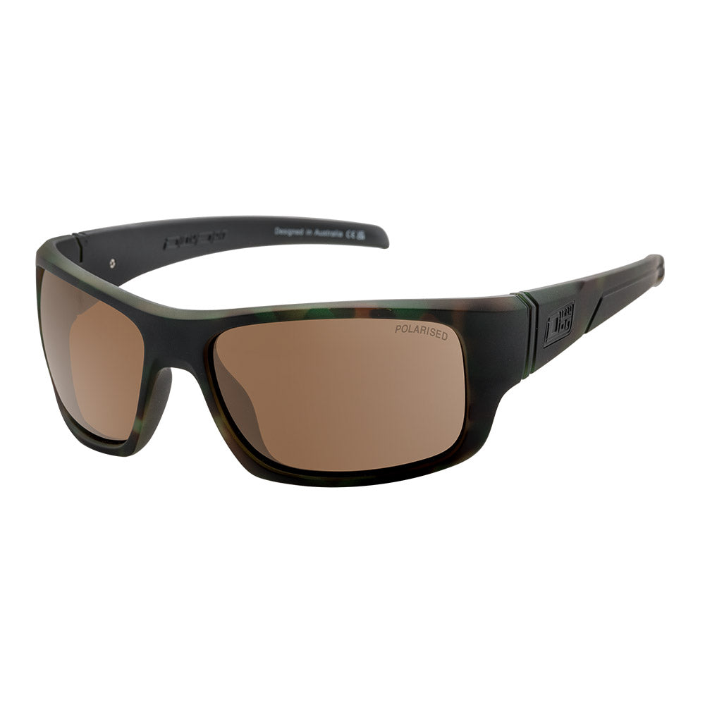 STRAY - Satin Dark Camo with Polarized Brown Lens