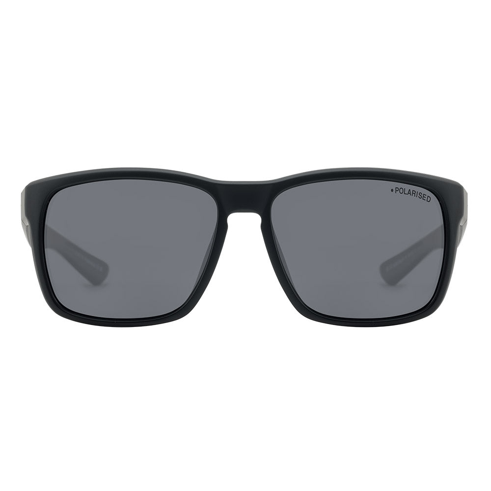 HOODLUM - Satin Black with Polarized Grey Lens