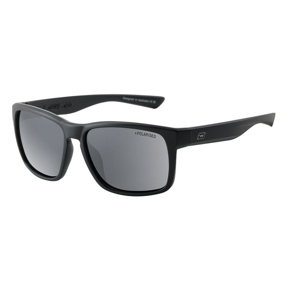 HOODLUM - Satin Black with Polarized Grey Lens