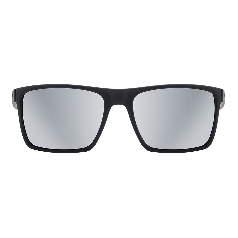 VOLCANO - Black with Polarized Silver Mirror Lens