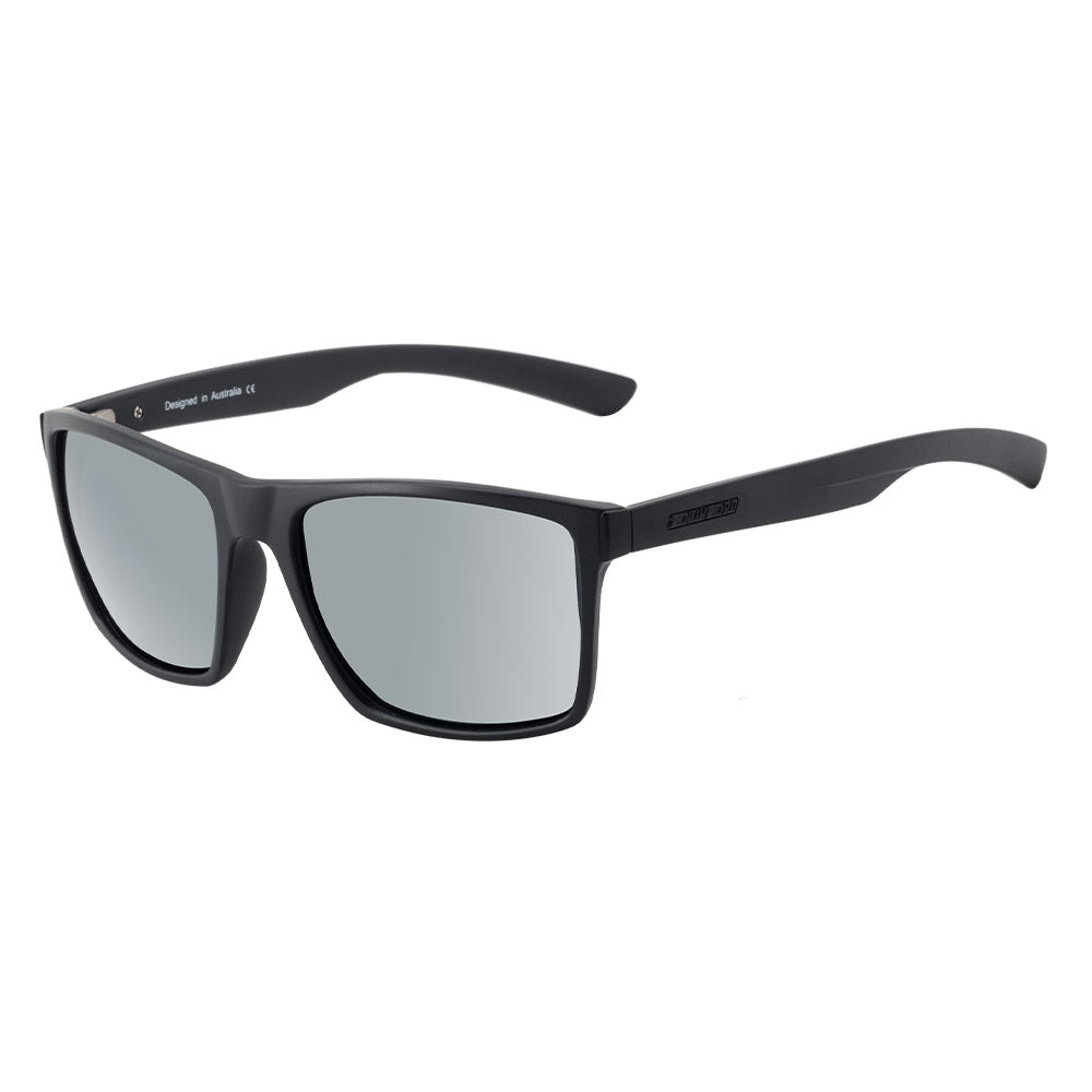 VOLCANO - Black with Polarized Silver Mirror Lens