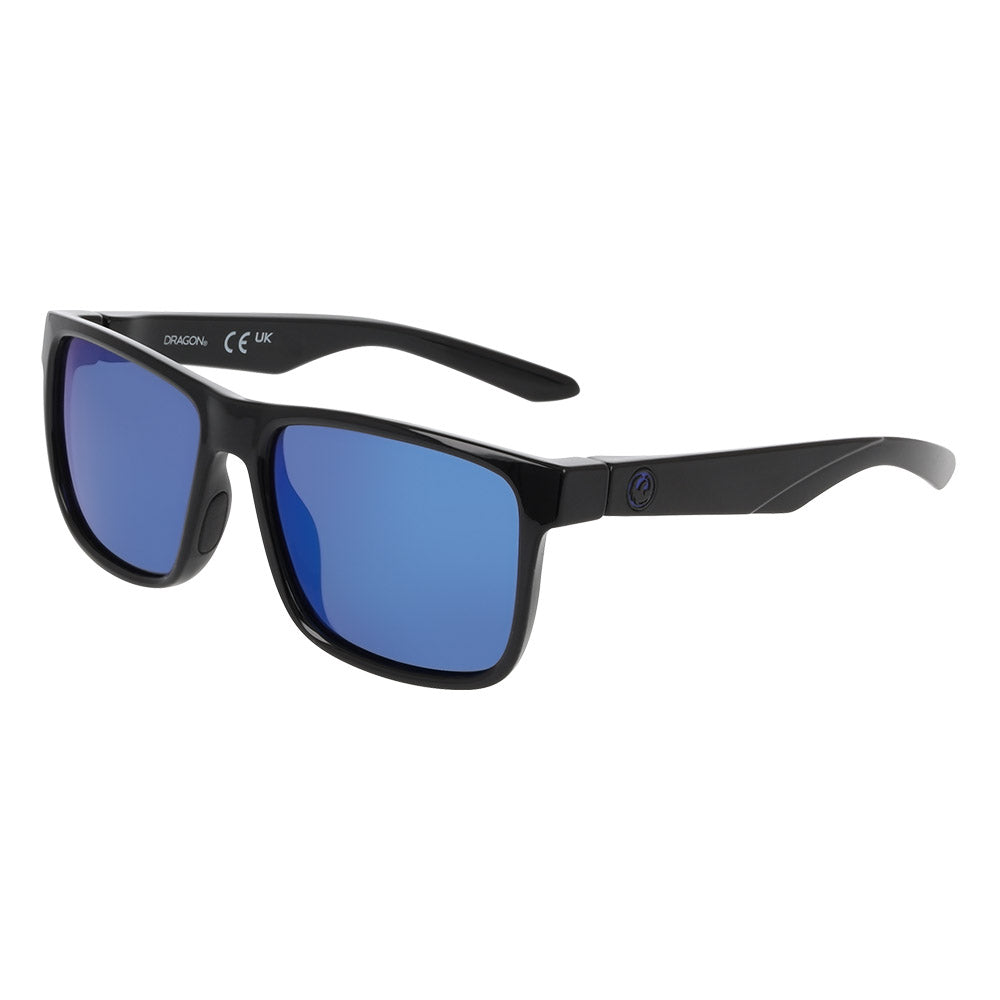 MERIDIEN 2.0 - Shiny Black H2O with Polarized Lumalens Blue Mirror Lens
