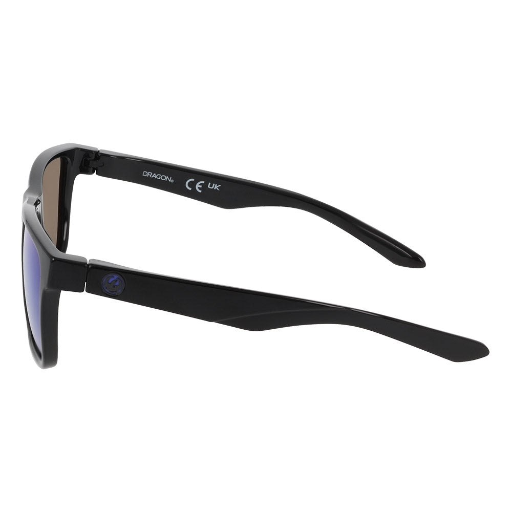 MERIDIEN 2.0 - Shiny Black H2O with Polarized Lumalens Blue Mirror Lens