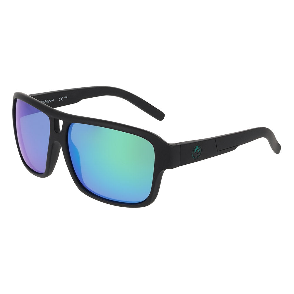 THE JAM 2.0 - Matte Black H2O with Polarized Lumalens Green Mirror Lens