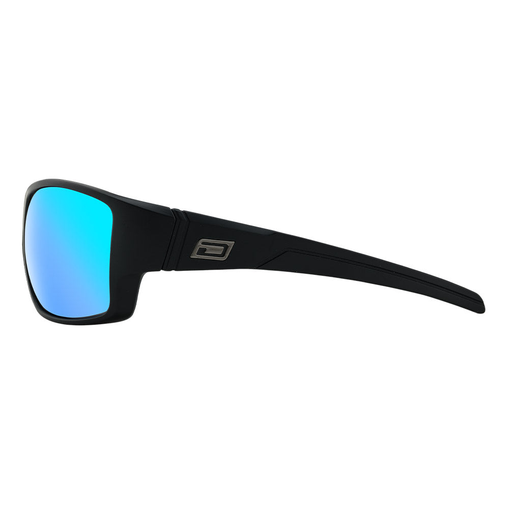 HOODOO - Satin Black with Ice Blue Polarized Lens