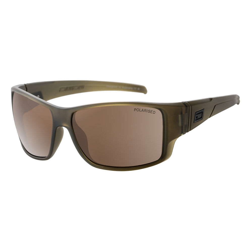 HOODOO - Satin Crystal Olive with Brown Lens