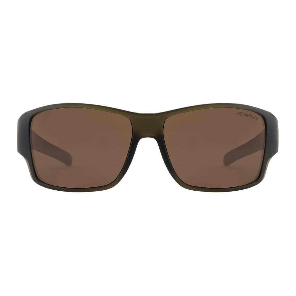 HOODOO - Satin Crystal Olive with Brown Lens