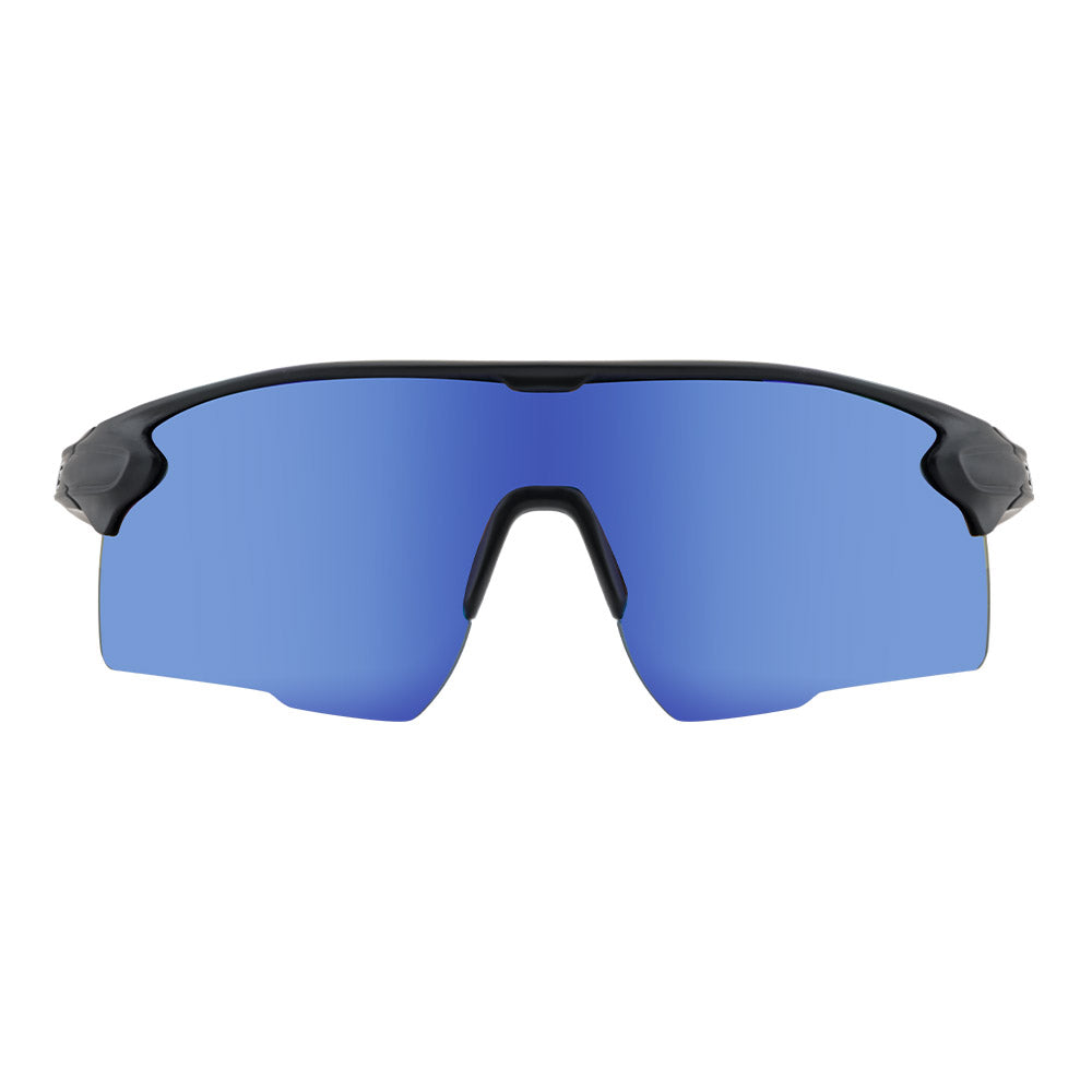 FORCE - Satin Black with Blue Mirror Lens