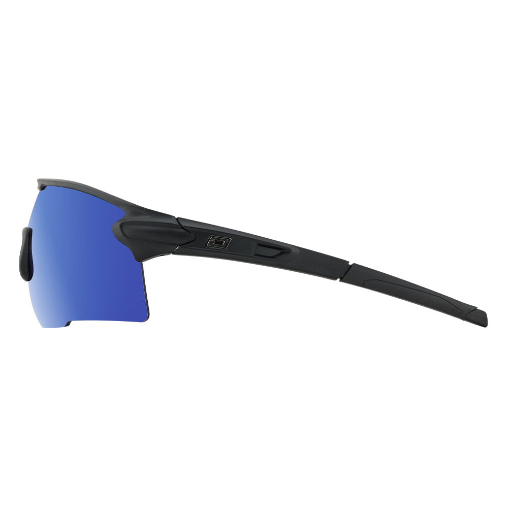 FORCE - Satin Black with Blue Mirror Lens