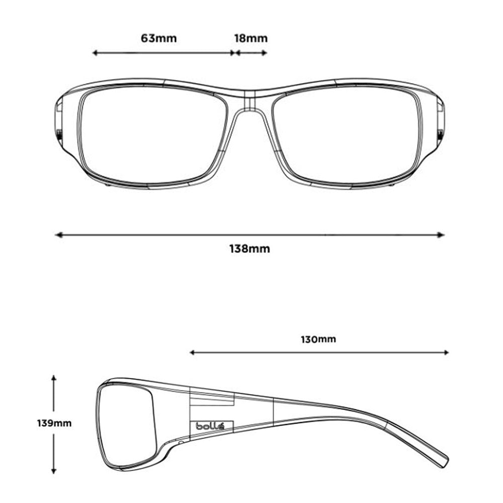 KING Matte Black Crystal Volt+ Offshore Polarized BS026003