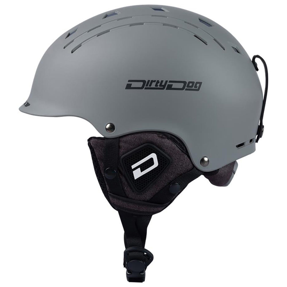 dirty dog apache snowboard ski visor helmet Dirty Dog SOLAR Unisex Ski Helmet - Matte Dark Grey