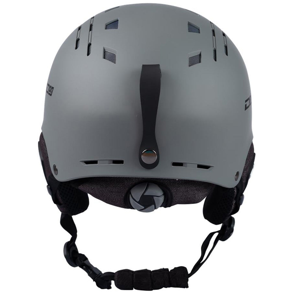 dirty dog comanche snowboard ski visor helmet Dirty Dog SOLAR Unisex Ski Helmet - Matte Dark Grey